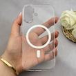 قاب گوشی iPhone 17 آیفون فول طلقی مگ سیف دار شفاف کریستالی 