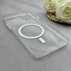 قاب گوشی iPhone 11 آیفون فول طلقی مگ سیف دار شفاف کریستالی اورجینال AVA شیشه ای سفید کد 156459