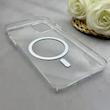 قاب گوشی iPhone 11 آیفون فول طلقی مگ سیف دار شفاف کریستالی اورجینال AVA شیشه ای سفید کد 156459