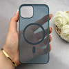 قاب گوشی iPhone 13 - iPhone 14 آیفون فول طلقی مگ سیف دار شفاف کریستالی اورجینال AVA شیشه ای سرمه ای کد 156462