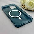 قاب گوشی iPhone 13 - iPhone 14 آیفون فول طلقی مگ سیف دار شفاف کریستالی اورجینال AVA شیشه ای سرمه ای کد 156462