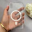 قاب گوشی iPhone X - XS آیفون فول طلقی مگ سیف دار شفاف کریستالی اورجینال AVA شیشه ای سفید کد 156464