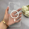 قاب گوشی Redmi A5 - Poco C71 شیائومی فول طلقی مگ سیف دار شفاف کریستالی اورجینال AVA شیشه ای سفید کد 156472