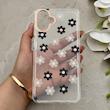 قاب گوشی Galaxy A07 سامسونگ شفاف PC CASE شفاف پشت طلق فانتزی طرح گل کد 157623