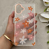 قاب گوشی Galaxy A07 سامسونگ شفاف PC CASE شفاف پشت طلق فانتزی طرح گل کد 157626
