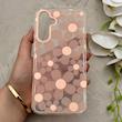 قاب گوشی Galaxy A16 سامسونگ شفاف PC CASE شفاف پشت طلق فانتزی طرح گل کد 157635
