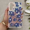 قاب گوشی Galaxy A17 سامسونگ شفاف PC CASE شفاف پشت طلق فانتزی طرح گل کد 157644