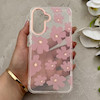 قاب گوشی Galaxy A17 سامسونگ شفاف PC CASE شفاف پشت طلق فانتزی طرح گل کد 157645