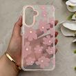 قاب گوشی Galaxy A17 سامسونگ شفاف PC CASE شفاف پشت طلق فانتزی طرح گل کد 157645