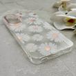 قاب گوشی Galaxy A17 سامسونگ شفاف PC CASE شفاف پشت طلق فانتزی طرح گل کد 157647