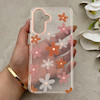 قاب گوشی Galaxy A17 سامسونگ شفاف PC CASE شفاف پشت طلق فانتزی طرح گل کد 157651