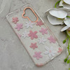 قاب گوشی Galaxy A17 سامسونگ شفاف PC CASE شفاف پشت طلق فانتزی طرح گل کد 157651