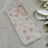قاب گوشی Galaxy A17 سامسونگ شفاف PC CASE شفاف پشت طلق فانتزی طرح گل کد 157652