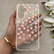 قاب گوشی Galaxy A17 سامسونگ شفاف PC CASE شفاف پشت طلق فانتزی طرح گل کد 157654