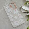 قاب گوشی Galaxy A37 سامسونگ شفاف PC CASE شفاف پشت طلق فانتزی طرح گل کد 157659