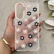 قاب گوشی Galaxy A57 سامسونگ شفاف PC CASE شفاف پشت طلق فانتزی طرح گل کد 157674