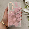 قاب گوشی Galaxy A36 - A56 سامسونگ شفاف PC CASE شفاف پشت طلق فانتزی طرح گل کد 157678