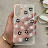 قاب گوشی Galaxy A36 - A56 سامسونگ شفاف PC CASE شفاف پشت طلق فانتزی طرح گل کد 157682