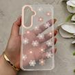 قاب گوشی Galaxy S24 FE سامسونگ شفاف PC CASE شفاف پشت طلق فانتزی طرح گل کد 157688