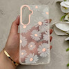 قاب گوشی Galaxy S24 FE سامسونگ شفاف PC CASE شفاف پشت طلق فانتزی طرح گل کد 157694