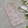 قاب گوشی Galaxy S24 FE سامسونگ شفاف PC CASE شفاف پشت طلق فانتزی طرح گل کد 157696