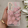 قاب گوشی Galaxy S24 FE سامسونگ شفاف PC CASE شفاف پشت طلق فانتزی طرح گل کد 157696