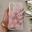قاب گوشی Galaxy S24 FE سامسونگ شفاف PC CASE شفاف پشت طلق فانتزی طرح گل کد 157696