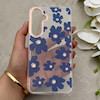 قاب گوشی Galaxy S24 FE سامسونگ شفاف PC CASE شفاف پشت طلق فانتزی طرح گل کد 157697