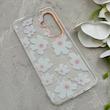 قاب گوشی Galaxy S24 FE سامسونگ شفاف PC CASE شفاف پشت طلق فانتزی طرح گل کد 157698