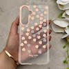 قاب گوشی Galaxy S25 FE سامسونگ شفاف PC CASE شفاف پشت طلق فانتزی طرح گل کد 157700