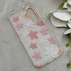 قاب گوشی Galaxy S25 FE سامسونگ شفاف PC CASE شفاف پشت طلق فانتزی طرح گل کد 157702