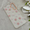 قاب گوشی Galaxy S25 FE سامسونگ شفاف PC CASE شفاف پشت طلق فانتزی طرح گل کد 157703