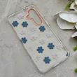 قاب گوشی Galaxy S25 FE سامسونگ شفاف PC CASE شفاف پشت طلق فانتزی طرح گل کد 157704