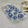 قاب گوشی Galaxy S25 FE سامسونگ شفاف PC CASE شفاف پشت طلق فانتزی طرح گل کد 157706