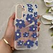قاب گوشی Galaxy S25 FE سامسونگ شفاف PC CASE شفاف پشت طلق فانتزی طرح گل کد 157706