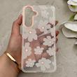 قاب گوشی Galaxy S25 FE سامسونگ شفاف PC CASE شفاف پشت طلق فانتزی طرح گل کد 157707