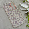 قاب گوشی Galaxy S25 FE سامسونگ شفاف PC CASE شفاف پشت طلق فانتزی طرح گل کد 157709
