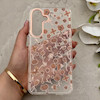 قاب گوشی Galaxy S25 FE سامسونگ شفاف PC CASE شفاف پشت طلق فانتزی طرح گل کد 157709
