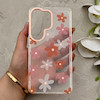 قاب گوشی Galaxy S26 Ultra سامسونگ شفاف PC CASE شفاف پشت طلق فانتزی طرح گل کد 157710