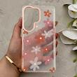 قاب گوشی Galaxy S26 Ultra سامسونگ شفاف PC CASE شفاف پشت طلق فانتزی طرح گل کد 157710