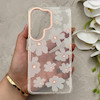 قاب گوشی Galaxy S26 Ultra سامسونگ شفاف PC CASE شفاف پشت طلق فانتزی طرح گل کد 157717