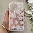 قاب گوشی Galaxy S26 Ultra سامسونگ شفاف PC CASE شفاف پشت طلق فانتزی طرح گل کد 157717