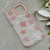 قاب گوشی iPhone 12 Pro Max آیفون شفاف PC CASE شفاف پشت طلق فانتزی طرح گل کد 157723