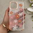 قاب گوشی iPhone 13 Pro Max آیفون شفاف PC CASE شفاف پشت طلق فانتزی طرح گل کد 157737