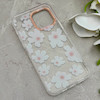 قاب گوشی iPhone 13 Pro Max آیفون شفاف PC CASE شفاف پشت طلق فانتزی طرح گل کد 157742