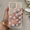 قاب گوشی iPhone 16 Pro Max آیفون شفاف PC CASE شفاف پشت طلق فانتزی طرح گل کد 157743