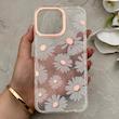 قاب گوشی iPhone 16 Pro Max آیفون شفاف PC CASE شفاف پشت طلق فانتزی طرح گل کد 157744