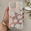 قاب گوشی iPhone 16 Pro Max آیفون شفاف PC CASE شفاف پشت طلق فانتزی طرح گل کد 157746