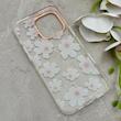 قاب گوشی iPhone 16 Pro Max آیفون شفاف PC CASE شفاف پشت طلق فانتزی طرح گل کد 157746