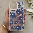 قاب گوشی iPhone 16 Pro Max آیفون شفاف PC CASE شفاف پشت طلق فانتزی طرح گل کد 157749